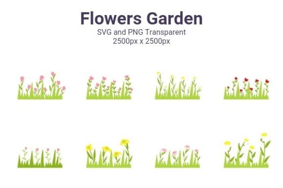 Cute Flowers Garden: Graphics and Illustrations for Creative Projects