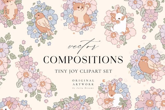 Flowers Animals Compositions Tiny Joy