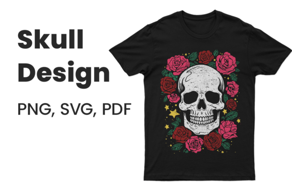 Skull Roses Vector Art for Graphics and Illustrations