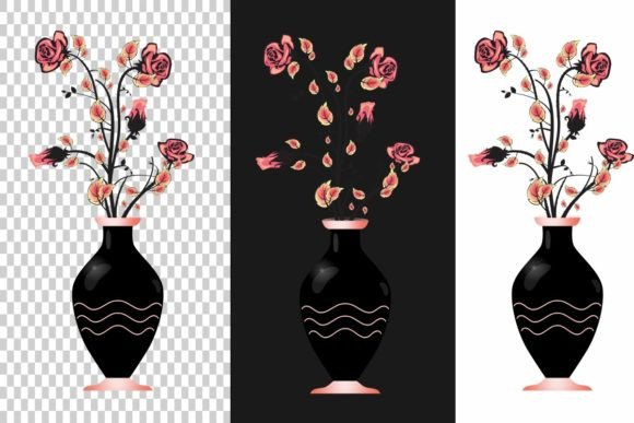 Vase with Flowers Graphics and Illustrations