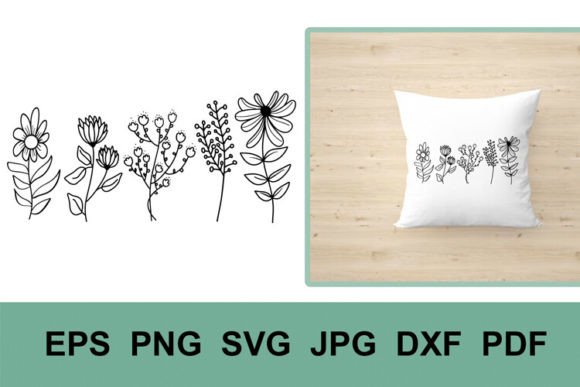Wildflower SVG Flowers: Graphics and Illustrations for Crafters